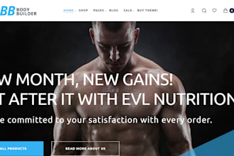 design fitness booking website gym, yoga website wellness workout website