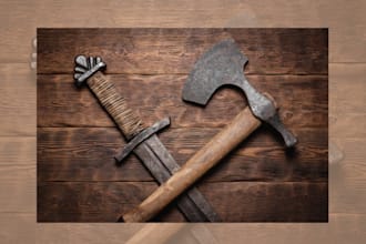 model any 3d medieval weapons
