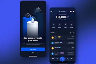 develop crypto wallet app, blockchain app, wallet app, fintech app, trust wallet