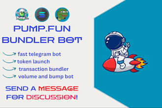 fork pump fun and build volume bot, bumping bot, holder bot and launchpad