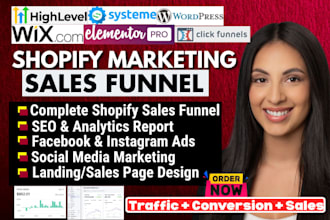 build shopify gohighlevel funnel ecommerce marketing boost shopify sales