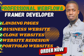 enhance the webflow website design by editing template and responsiveness issues