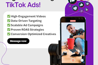 manage tiktok ads, setup tiktok shop, facebook page tiktok ads marketing manager