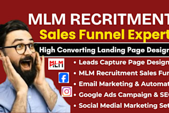 build mlm recruitment sales funnel mlm promotion mlm leads insurance funnel