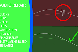 repair your audio and eliminate clicks, pops, saturation and noise