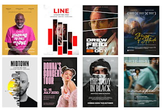 design a premium movie poster design film poster event poster graphics design