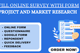 get 1000 USA UK respondents to flll online survey monkey google form jotform
