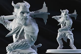 sculpt 3d animal figure model 3d charcter modelling tabletop action figure doll