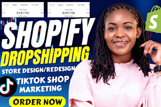 create an automated shopify dropshipping store, tiktok shop, tiktok shop manager