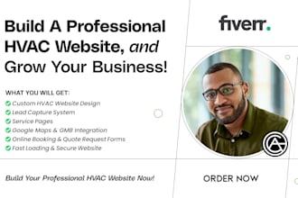 hvac website design, construction website, roofing website