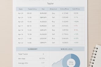 create a professional forex trading journal