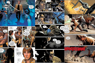 be comic artist for comic book graphics novel comic page storyboard comic art