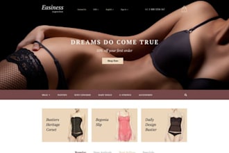 design adult store lingerie shopify store lingerie website adult store SEO
