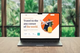 design modern, luxury, influencer destinatination travel website for startups