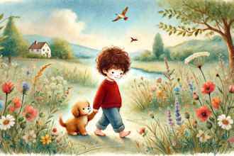 draw water color illustration, children line art drawing children storybook KDP