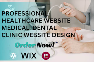 do professional healthcare website design medical dental clinic doctor wordpress