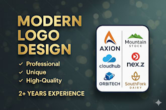 design professional brand identity logo for your brand