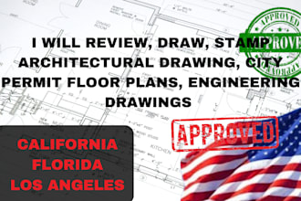 draw, stamp architectural drawings, house plans, adu permit, structural drawing