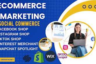 do instagram shop pinterest and google merchant for shopify or woocommerce store