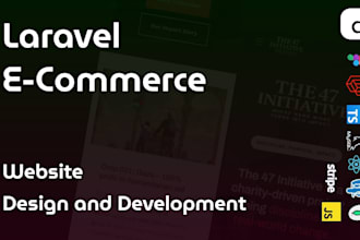 develop custom laravel ecommerce website
