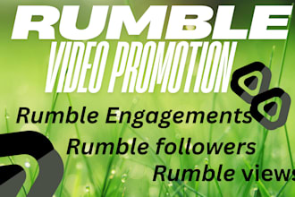 promote your rumble and youtube videos to a targeted audience