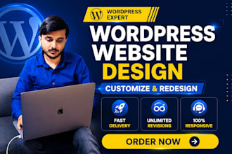 rebuild, edit wordpress website, customization and update website
