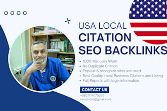 build high quality, USA local citations and local listings