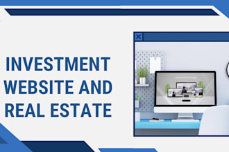 build wordpress investment website, real estate investor website