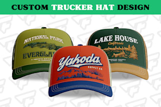 create unique badge patch design for your hat, cap or beanie