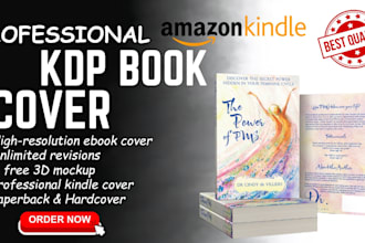 design minimalist KDP book cover design, ebook cover, kindle cover, paperback