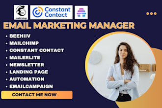 email marketing manager on beehive, beehiiv, mailchimp newsletter,