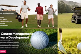 custom golf app, golf booking app, golf course management app, golf club app