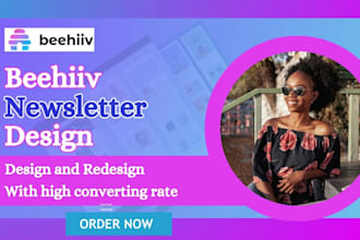 set up beehiiv newsletter, design beehiiv newsletter, beehiiv landing page