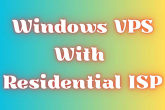 create single vps with residential isp