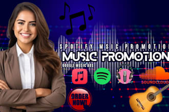 do organic spotify music promotion google ads campaign to increase your audience