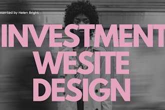 do accounting finance website design, investment website design
