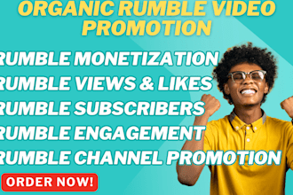 do organic rumble video promotion