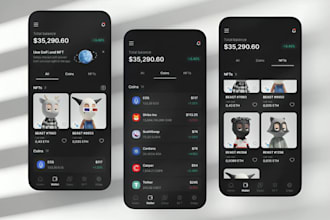 crypto wallet app, fintech app, blockchain, trading app