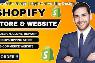 clone, revamp, design, redesign shopify store or shopify website