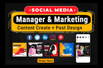 be social media marketing manager, facebook, instagram tiktok linkedin christian