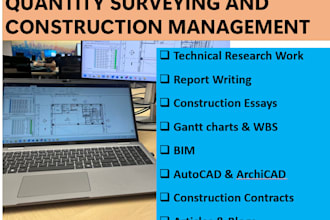 do quantity survey reports and construction management
