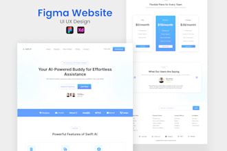 design high converting figma website or website ui ux design in figma