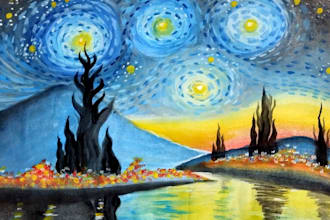 create custom water color and acrylic color painting for you