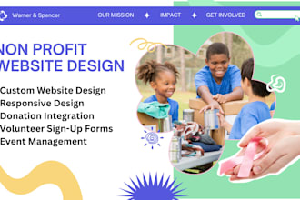 design non profit website for nonprofit charity donations