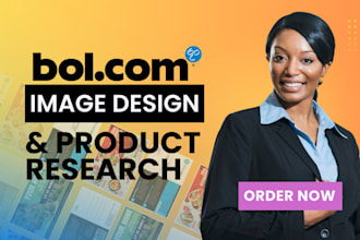 do product research, images design and videos for bol com listing dutch german