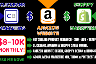 do autopilot amazon affiliate website clickbank shopify marketing sales funnel