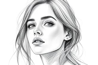 do a realistic pencil art, sketch, drawing of your portrait