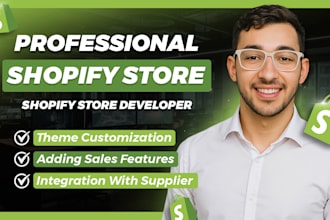 build a professional shopify store for your business