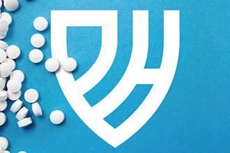 create a minimalist creative medical pharmacy logo design