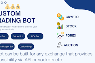 build custom trading bot crypto or forex